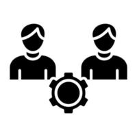 Community Management Service Icon Style vector