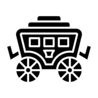 Desert Carriage Icon Style vector