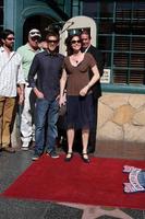 Eric Szmanda  Jorja Fox  at  the Hollywood Walk of Fame Star Ceremony for WIlliam Petersen in front of Mussos  Franks Resturant in Los Angeles CA on February 3 20092008 photo