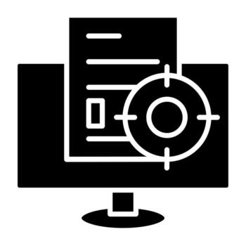 Contextual Targeting Icon Style vector