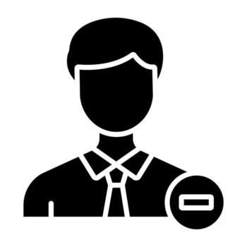 Delete User Icon Style vector