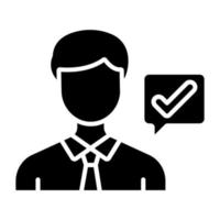 Correct User Icon Style vector