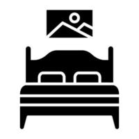 Bedroom Icon Style vector