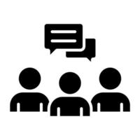 Discussion Icon Style vector