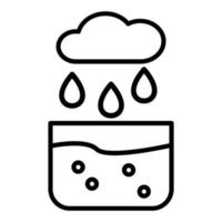 Collecting Water Icon Style vector