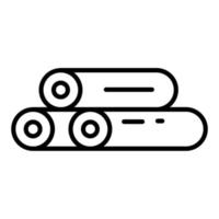 Log Icon Style vector