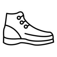 caminante botas icono estilo vector