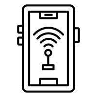 Wifi Tethering Icon Style vector