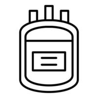 Blood Bag Icon Style vector