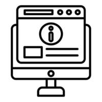 Digital Information Icon Style vector