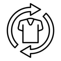 Second Hand Clothes Icon Style vector