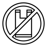 No Plastic Icon Style vector