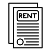 Rental Application Icon Style vector