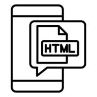 Html Icon Style vector