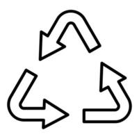 Recycling Icon Style vector