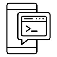 Command Line Icon Style vector