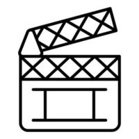 Film Clapperboard Icon Style vector