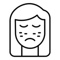 Acne Icon Style vector