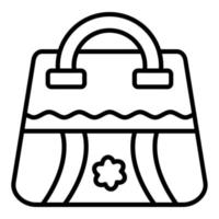 Beach Handbag Icon Style vector