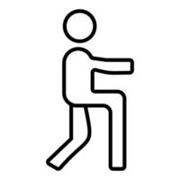 Lunges Icon Style vector