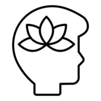 Meditation Icon Style vector