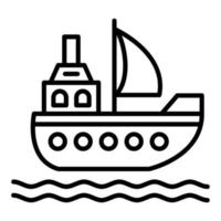 Sail Icon Style vector