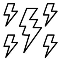 Thunder Icon Style vector