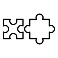 Puzzle Piece Icon Style vector