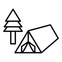 Campground Icon Style vector
