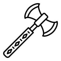 Viking Axe Icon Style vector