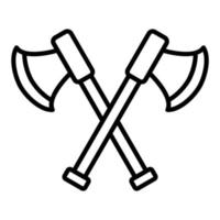 Two Axes Icon Style vector