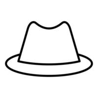 estilo de icono de sombrero de vaquero vector