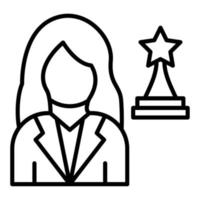 Actress Icon Style vector