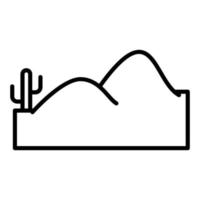 Desierto icono estilo vector