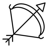 Bow And Arrow Icon Style vector