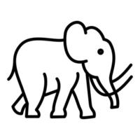 mamut icono estilo vector