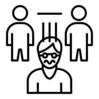 Avoidant Personality Disorder Icon Style vector