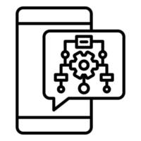 Algorithm Icon Style vector