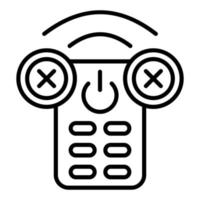 Remote Not Pairing Icon Style vector