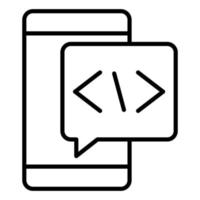 Coding Language Icon Style vector