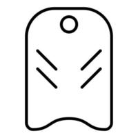 Bodyboarding Icon Style vector