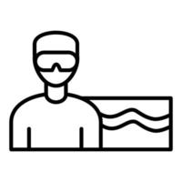 Aquathlon Icon Style vector