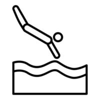 Diving Icon Style vector