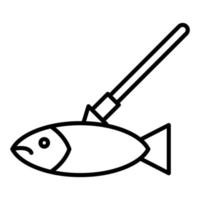 Spearfishing Icon Style vector