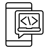 Dev Environment Icon Style vector