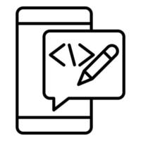 Edit Code Icon Style vector