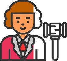 Judge Vector Icon Design