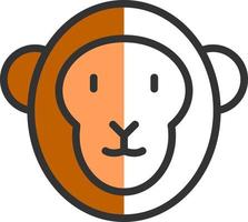 Monkey Vector Icon Design