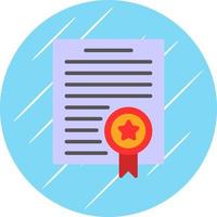 Certificate Vector Icon Design