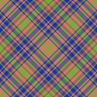 Fabric texture plaid. Check tartan textile. Pattern background vector seamless.
